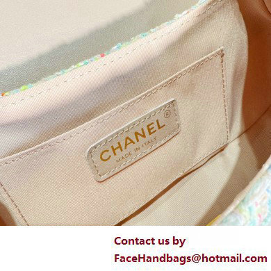 Chanel Tweed  &  Gold-Tone Metal Bag with Top Handle AS4569 Multicolor 2025